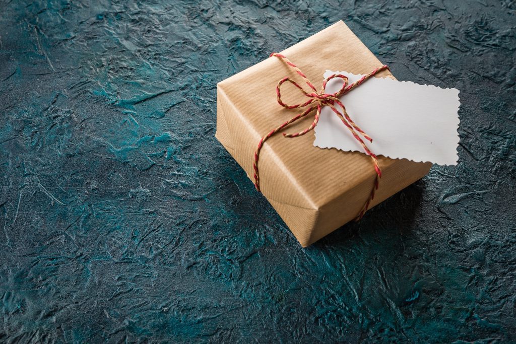 Gift box and amazon gift card