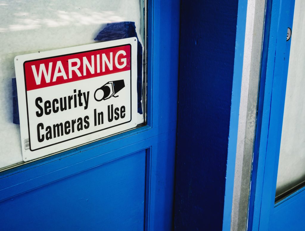 security signs are part of best security system for a vacation property in mexico