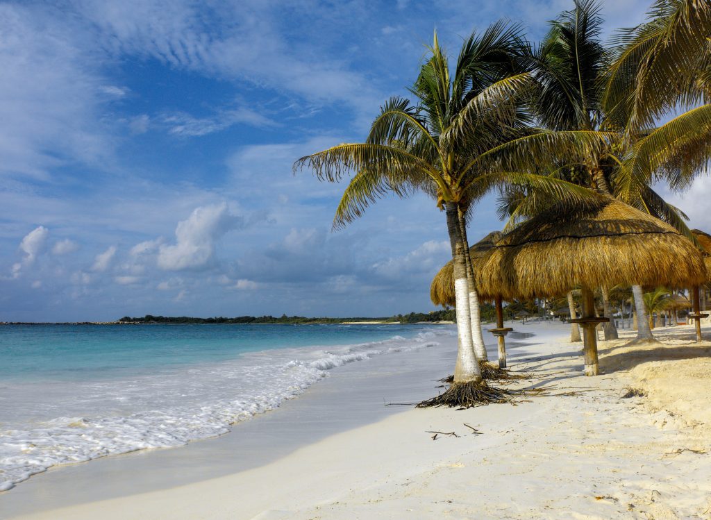 can cun beach and ocean yucatan peninsula mexico