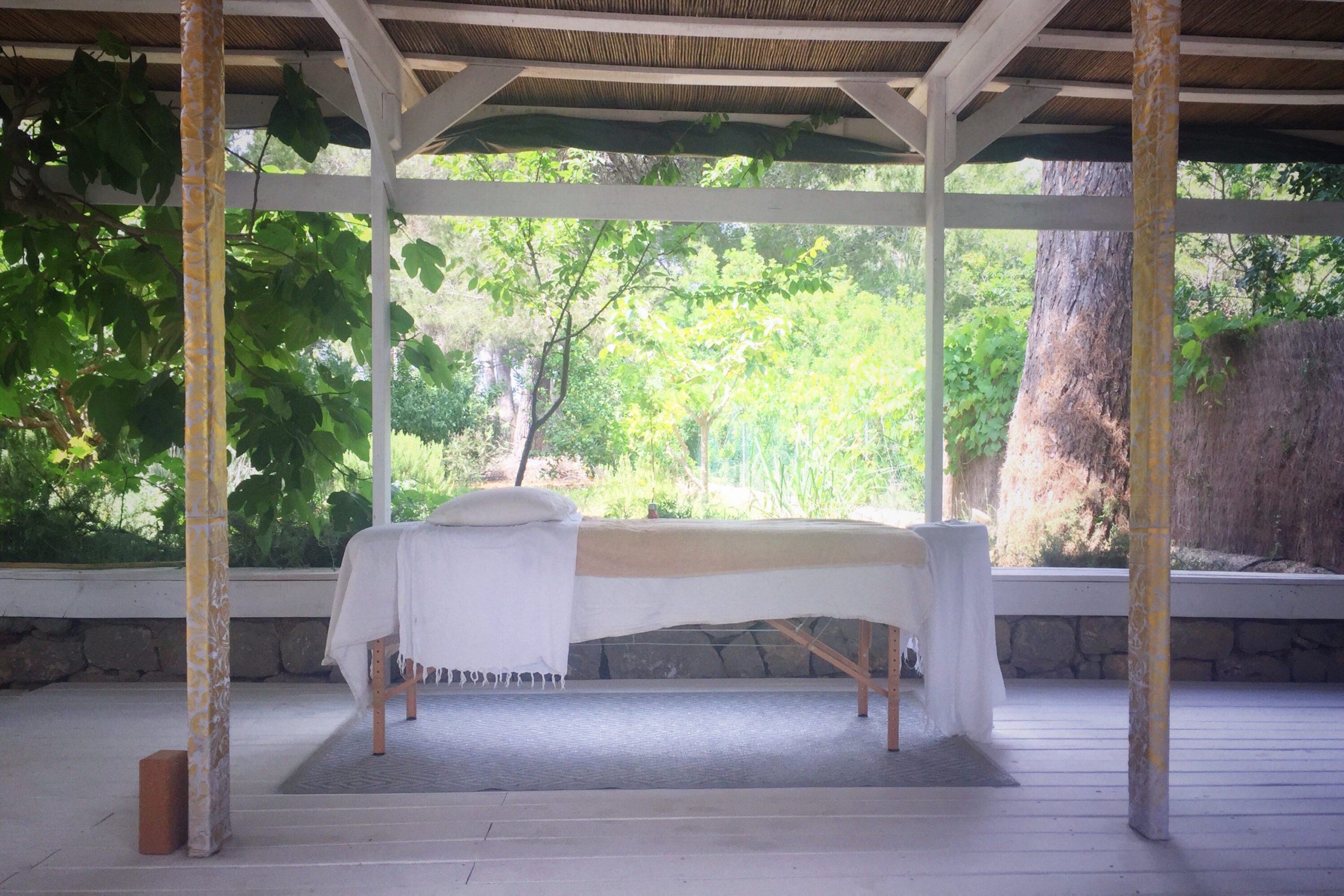 massage table at mexico spa retreat