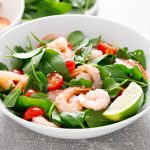 shrimp salad low carb mexican meal