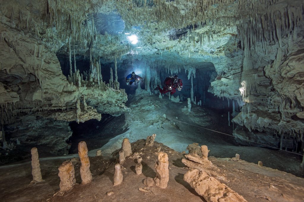 Tulum cave divers yucatan mexico