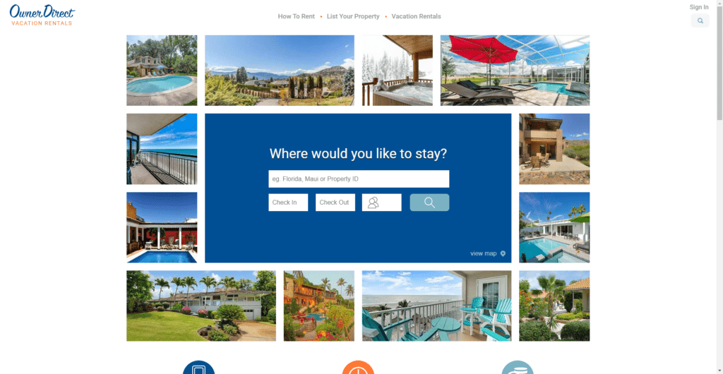 Owner Direct Vacation Rental website
