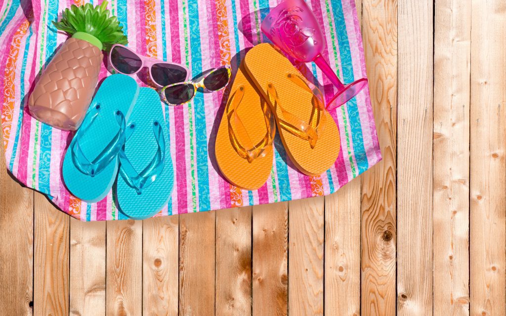 best beach towel mexico and sandals