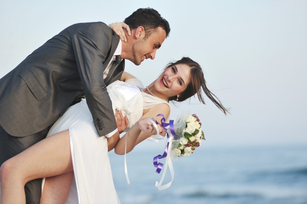 romantic mexico beach wedding