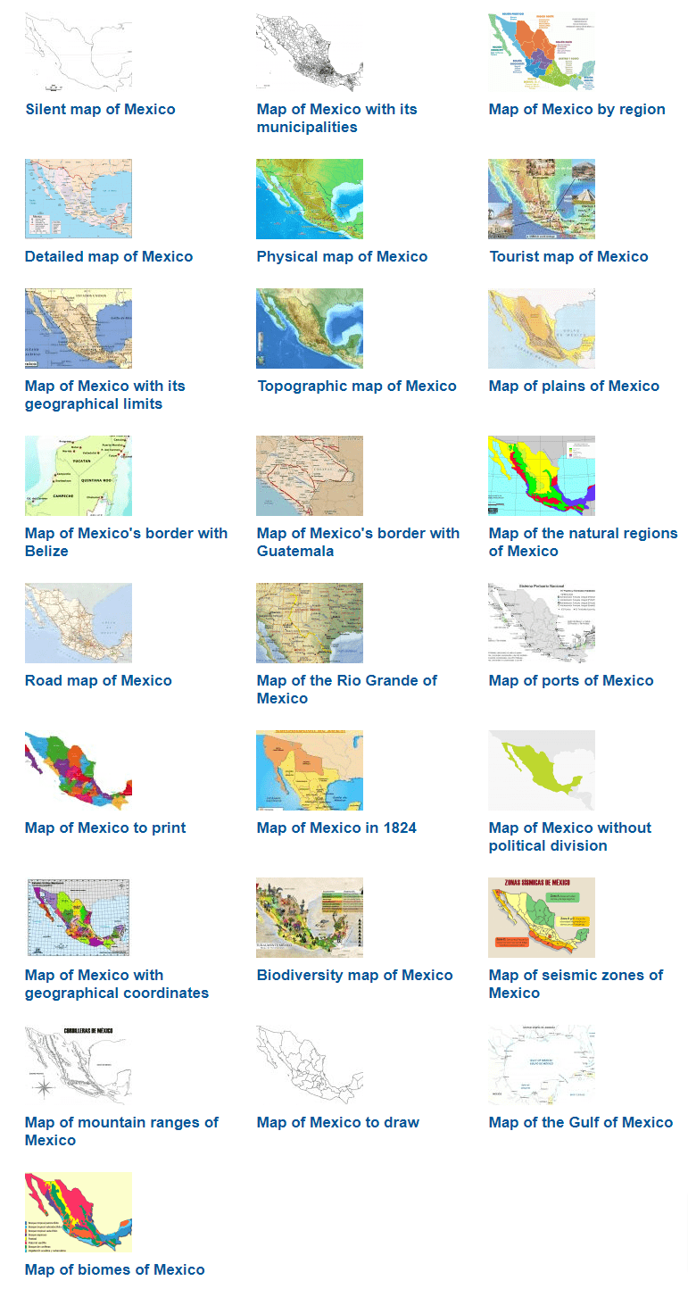 Many Mapa de Mexico