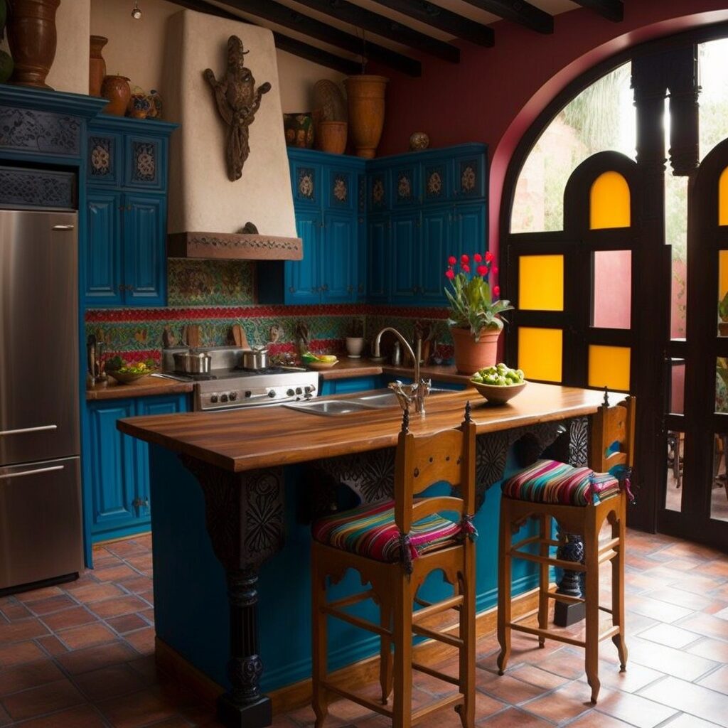 colorful mexican kitchen interior design ideas