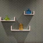 best floating shelves on wall with vase