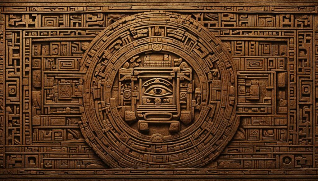 Mayan hieroglyphics