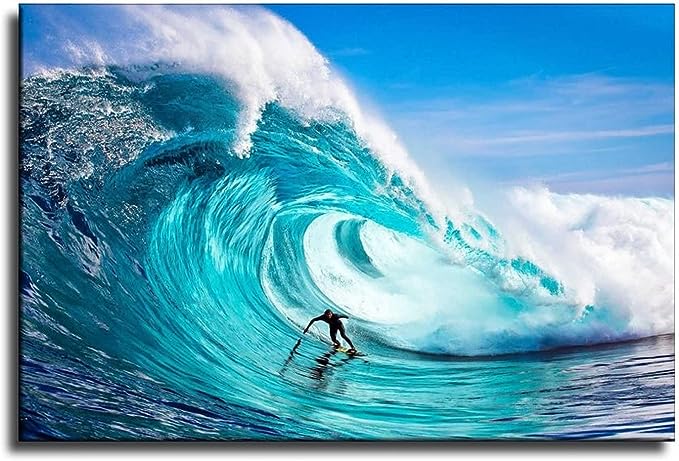 The-Sport-of-Surfing-Poster-Decorative-Painting-Bathroom-Decor-Living-Room-Posters-Bedroom-Painting