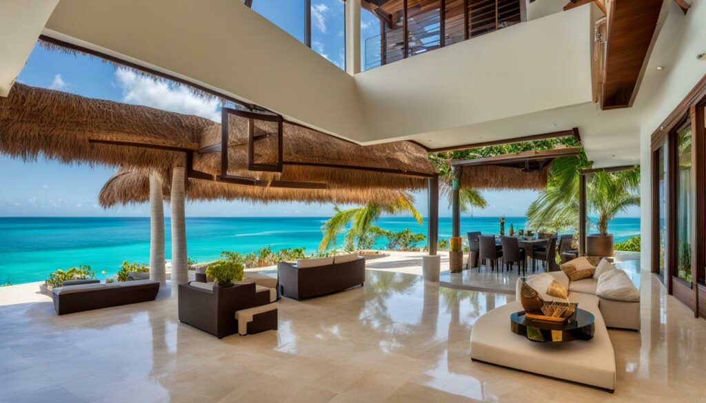 luxury beach house in Isla Mujeres