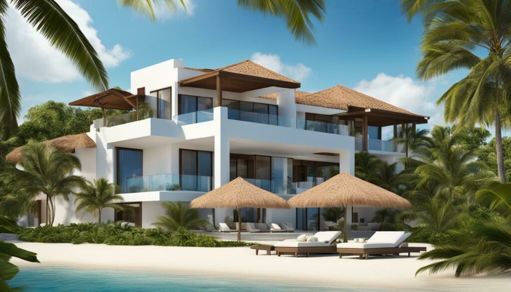 luxury beachfront rentals Cozumel