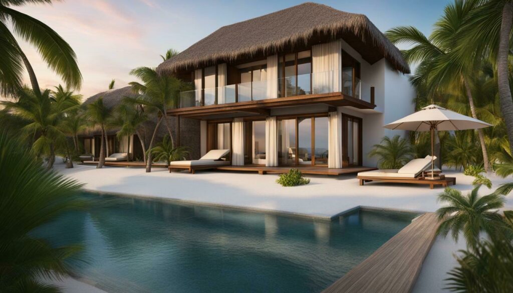 luxury beachfront villas Holbox