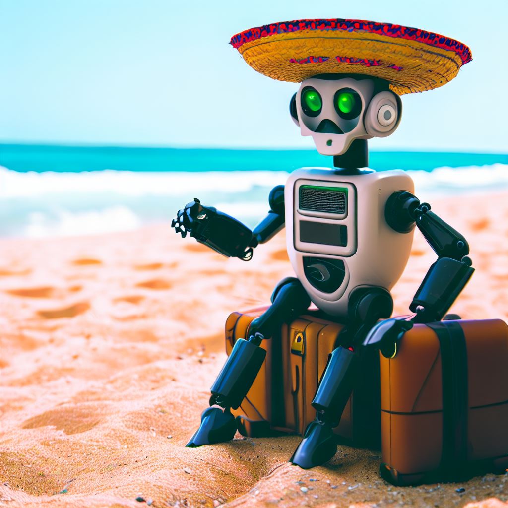 robot travelling travel agents mexico