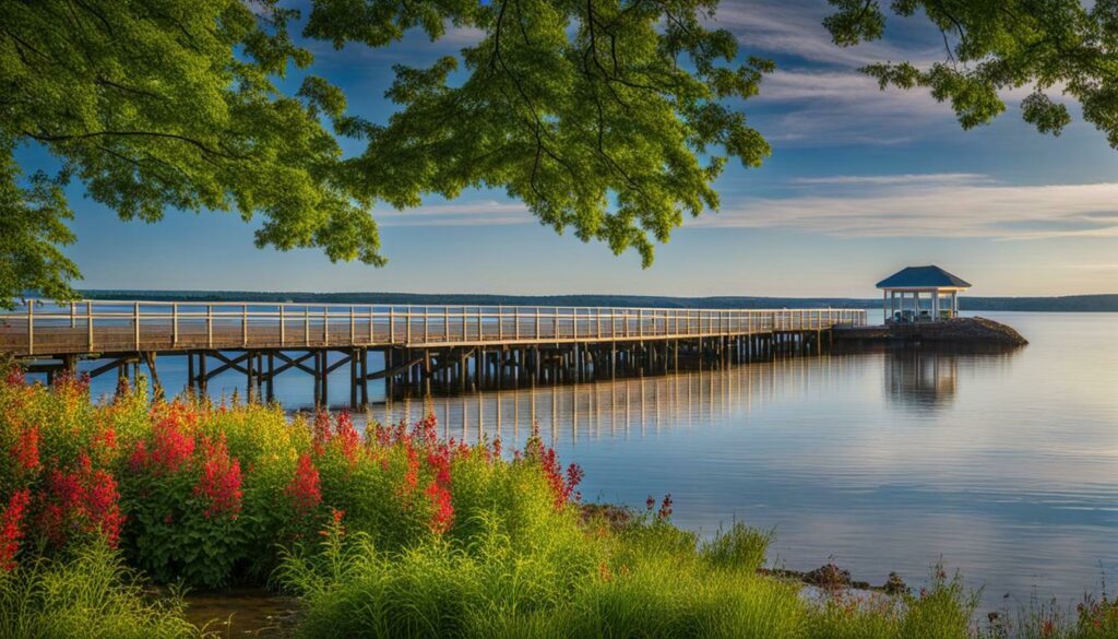 tranquil waterfront view in Pictou