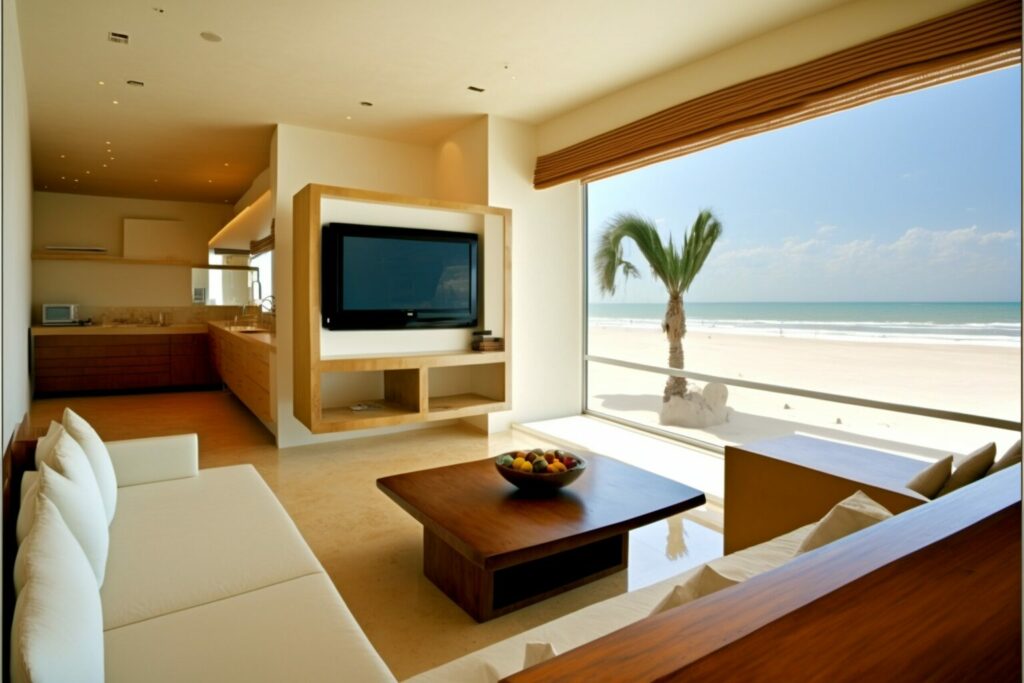 interior design natural light mexican beach condo